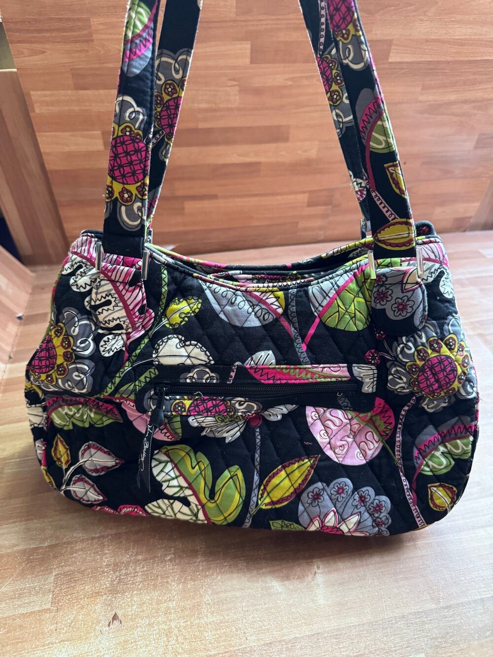 Vera Bradley quilted shoulder bag in the Moon Blooms pattern